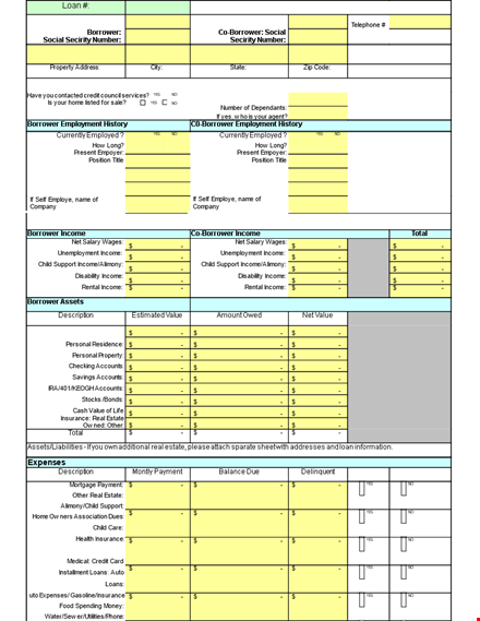 download personal financial statement template - track your finances template