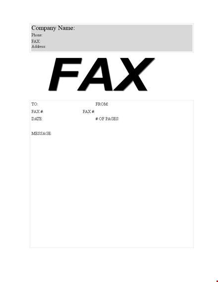 fax cover sheet template | free printable pdf forms template