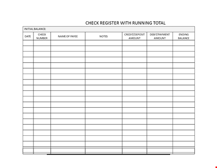 Easily Balance Your Checkbook with Our Comprehensive Checkbook Register