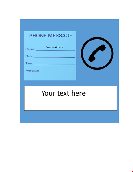 professional phone message template - easily track messages template