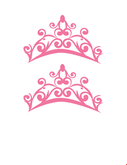 get a royal look with our crown template - download now! template