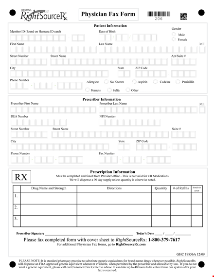 fax form template template