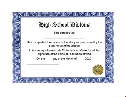 custom diploma template - create your own diploma template