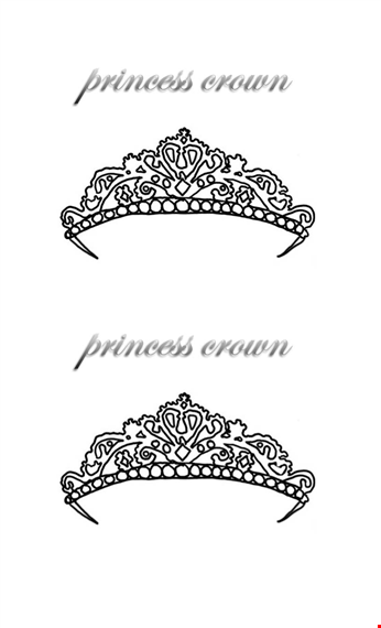 crown template - free printable | instant download template