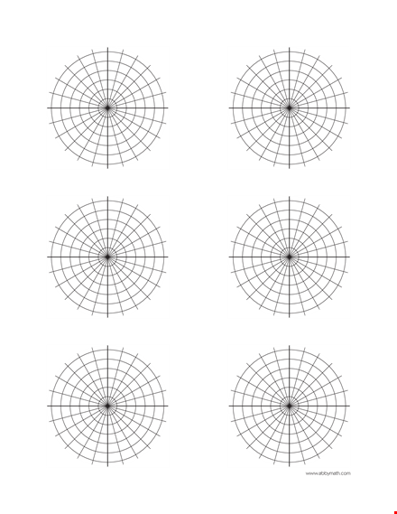 polar plane graph paper template