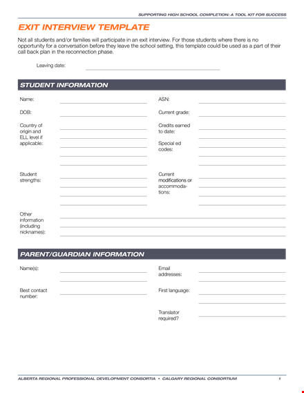 complete your exit process smoothly with our exit interview template template