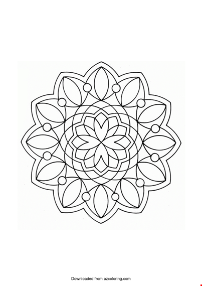 simple geometric coloring page template