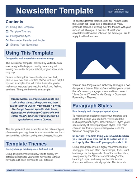 Newsletter Templates Free